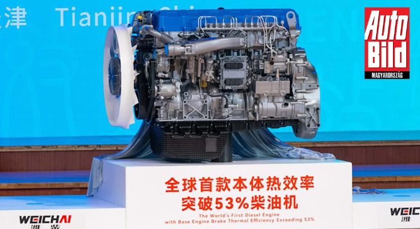 Ne tegyünk még pontot a dízel-korszak végére: világrekordot állított fel a vadonatúj kínai dízelmotor