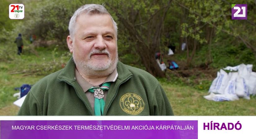 Magyar cserkészek természetvédelmi akciója Kárpátalján (videó)