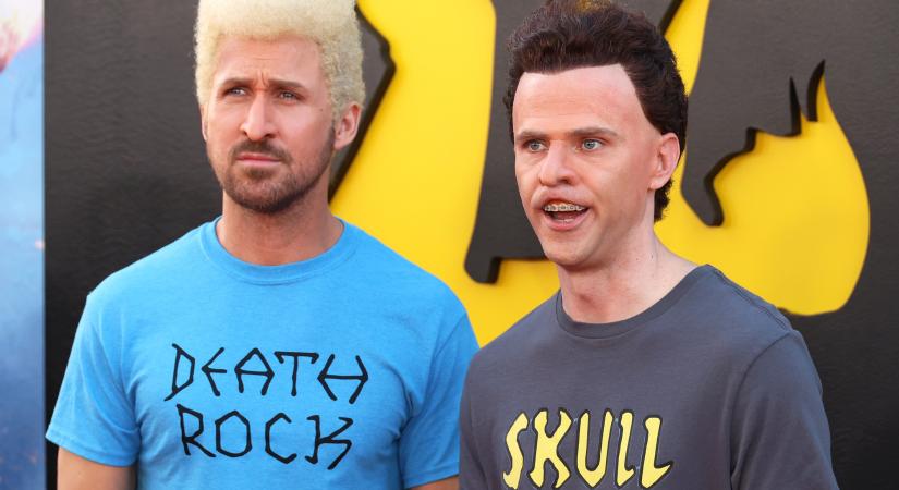 Ryan Gosling és Mikey Day Beavis és Butt-headnek öltözve jelentek meg legújabb filmjük premierjén