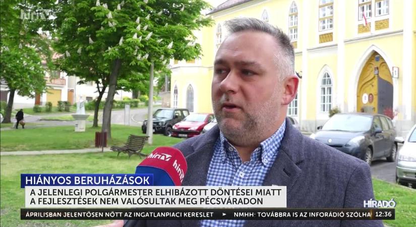 A jelenlegi polgármester elhibázott döntései miatt a fejlesztések nem valósultak meg Pécsváradon  videó