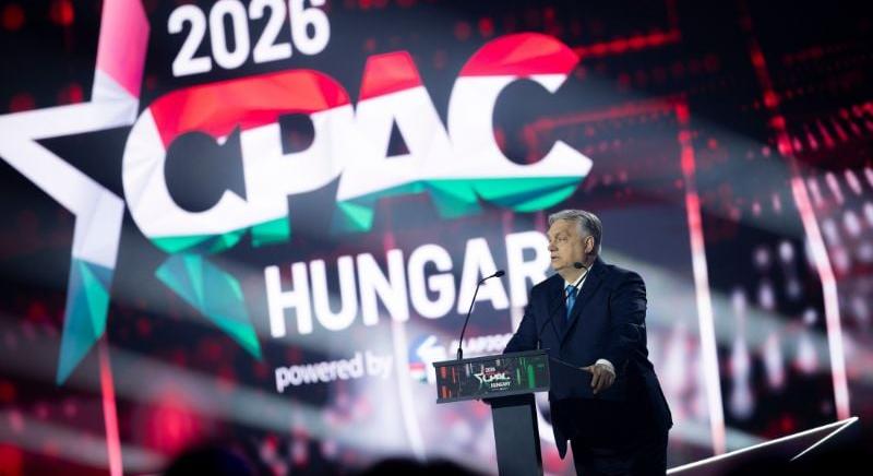 Orbán a CPAC-en: Brüsszel nyíltan beavatkozik az áprilisi választásokba
