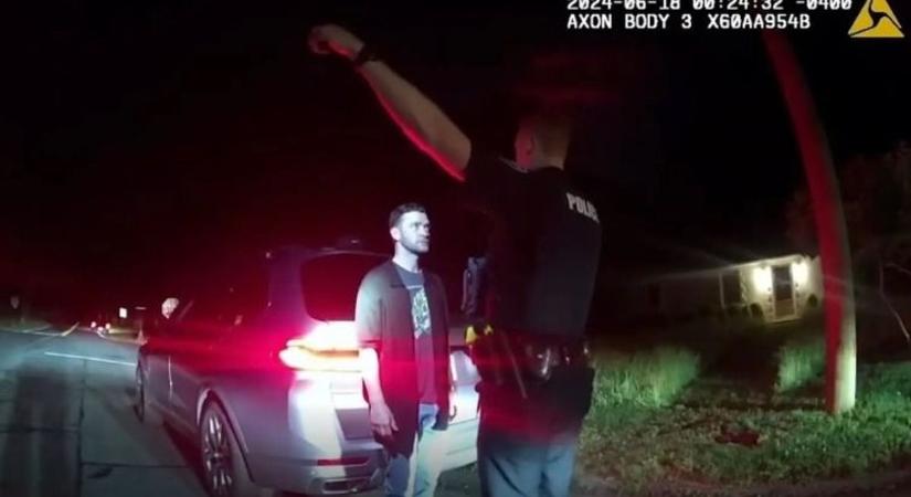 Nyilvánosságra került Justin Timberlake ittas vezetés miatti letartóztatásának felvétele (videó)