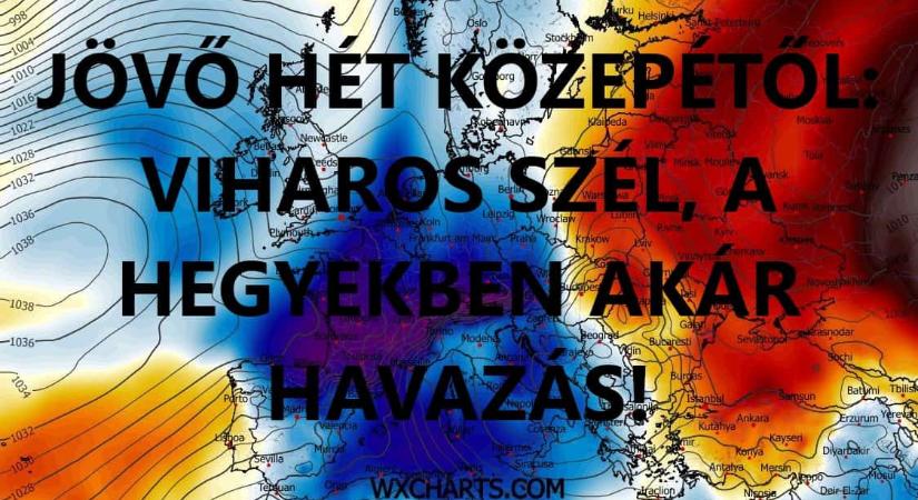 Jön a hidegebb idő, viharos széllel, akár havazással!