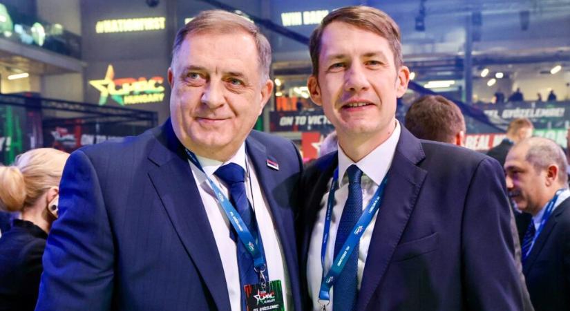 Pásztor Bálint Dodik és Orbán társaságában: Fel, győzelemre!