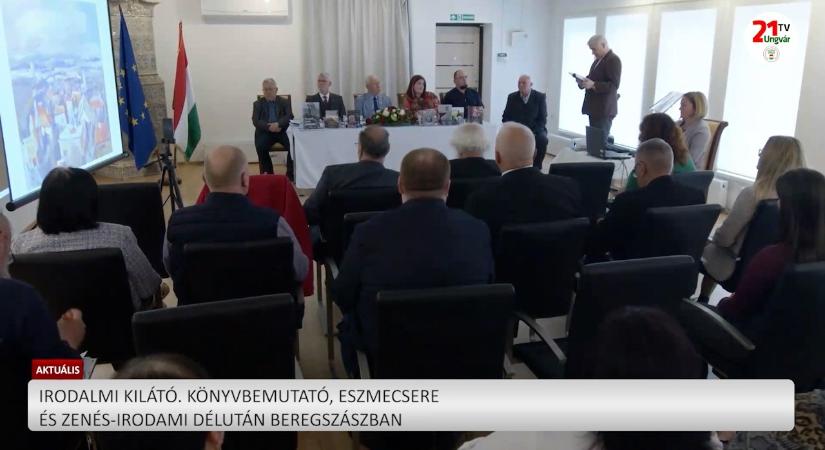 Aktuális (2026.03.21) Irodalmi kilátó. Könyvbemutató, eszmecsere és zenés irodami délután Beregszászban (videó)