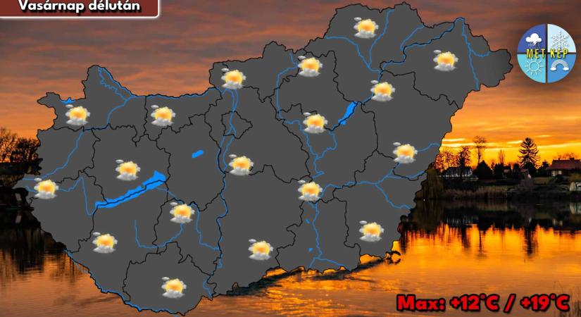 Vasárnap is sok felhő várható