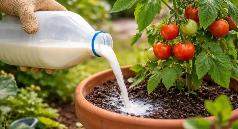 Ne öntsd ki a megromlott tejet! Egyszerű trükk, ami új életet ad a kertednek