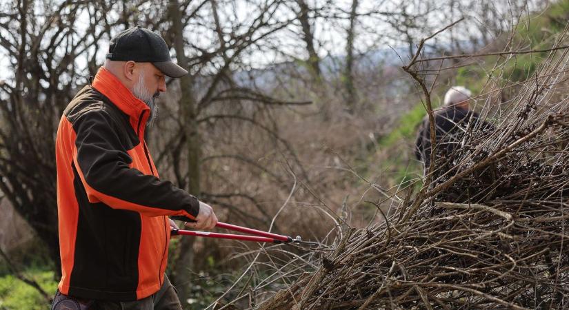 Jön a tavasz, temetőt takarítottak az egri fertálymesterek