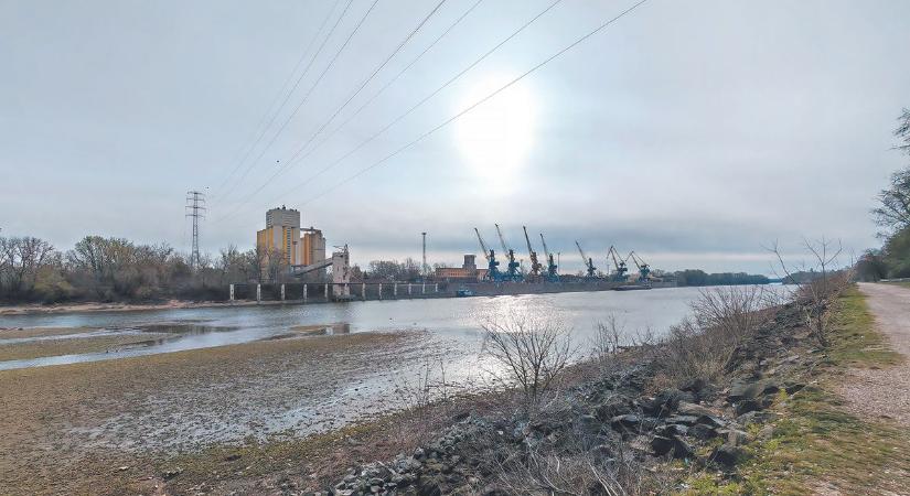 Amit eddig eltakart a víz, most láthatóvá válik a Duna partján Dunaújvárosnál