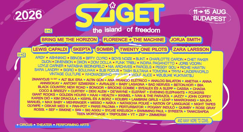Újabb Sziget nevek: Skepta, Jorja Smith, Natasha Bedingfield és sokan mások