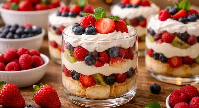 „Erika gyümölcsdesszert”: Ez a desszert bármelyik bulin nagy sikert arat majd.