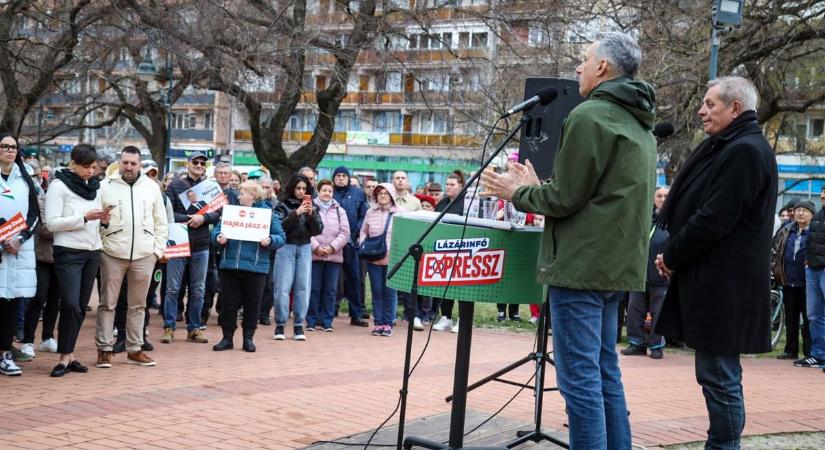 Lázár János Tiszafüreden: a magyar emberek jóléte és biztonsága a tét a választáson