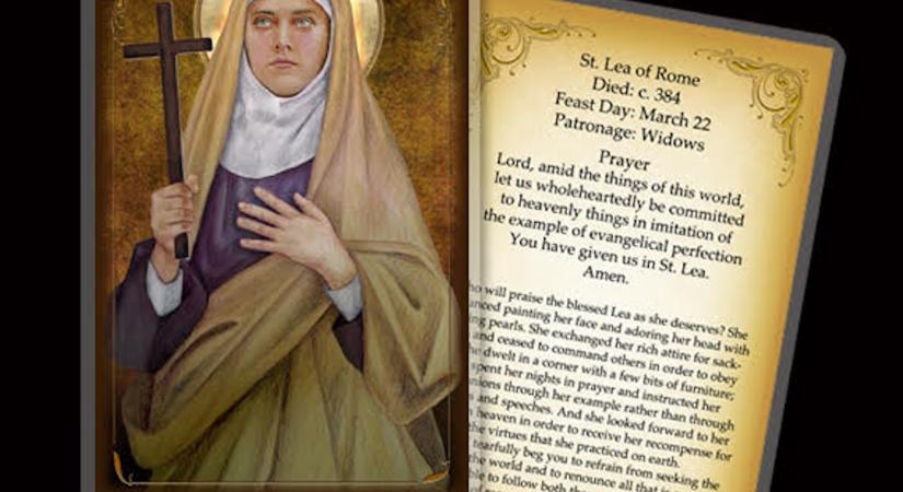 Római Szent Lea, a IV. századi özvegy, aki a szegénységben találta meg Istent