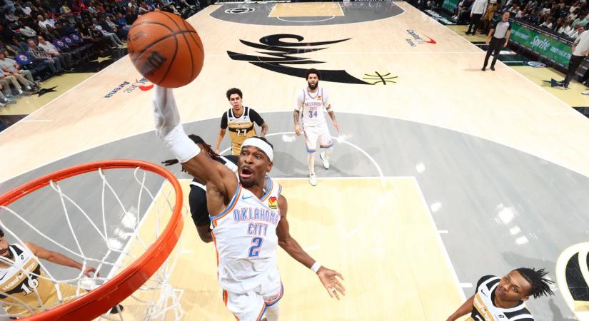 NBA: 40 pont Gilgeous-Alexandertől; sorozatban tizenegyedszer nyert a Thunder