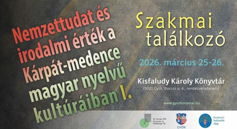 Nemzettudat és irodalmi érték című programsorozat indul a győri könyvtárban