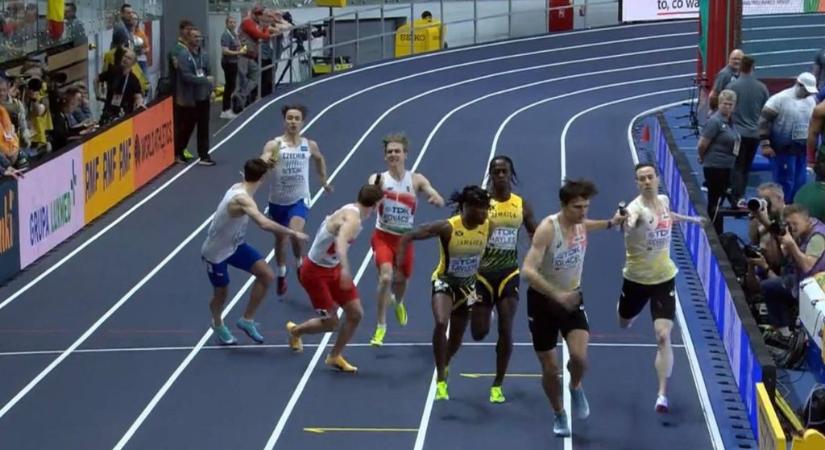 Lehajrázta a jamaicai riválist, országos csúcsot futott a vébén a férfi 4400-as váltó