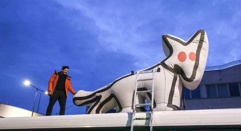 Hiánypótló busszal kampányolt a Kétfarkú Kutya Párt Zalaegerszegen