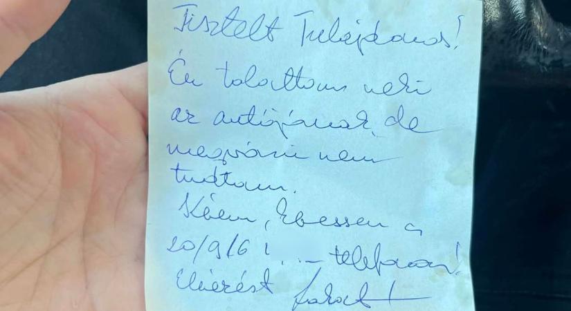 Cetlit hagytak a meghúzott szolnoki autón, de a telefonszám Sopronba vezetett