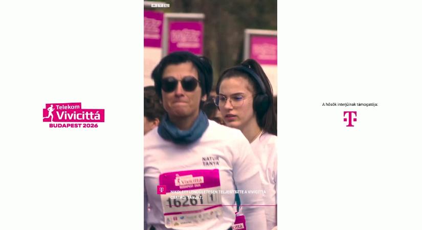 Nikolett nagyot ment a Telekom Vivicittá Családi Futáson – közel 2,5 kilométerrel tett ma az egészségéért