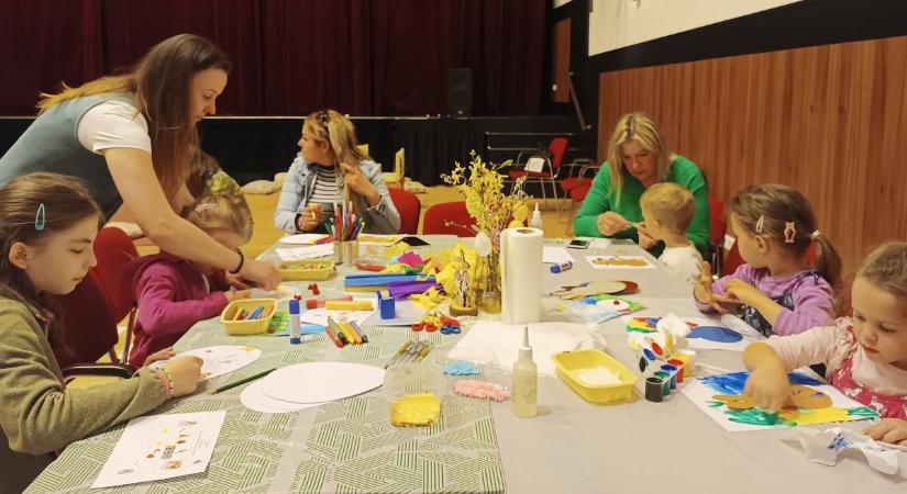 Óriás színező és répa horgászat - jó hangulatban telt a családi nap Törökszentmiklóson