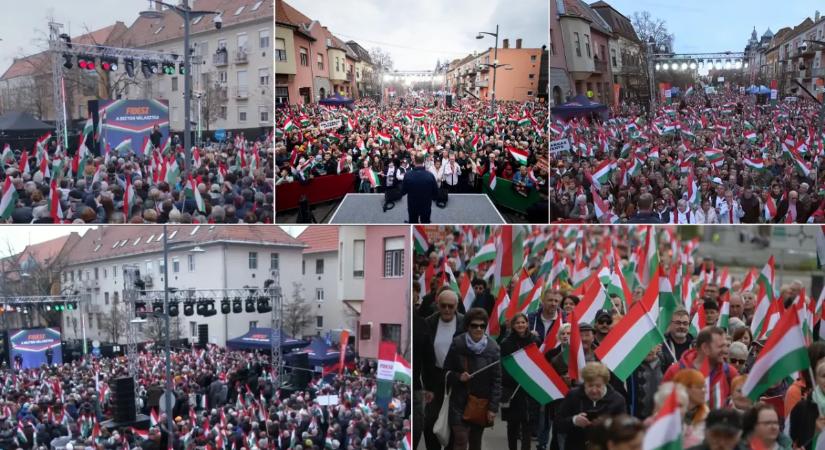 "Hajrá Fidesz" - Hódmezővásárhely a béke mellett, elképesztően nagy tömeg gyűlt össze