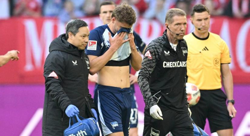 Bild: Dárdai Márton ütközött ellenfelével és elveszítette az eszméletét