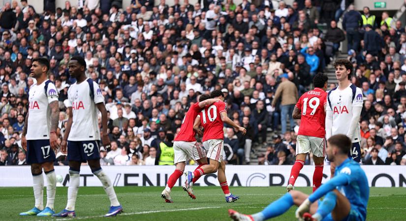 PL: hazai pályán szenvedett vereséget a Tottenham a Nottingham Forest ellen! – videóval