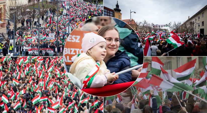 Hatalmas tömeg, hazaszerető emberek - ilyen volt a hódmezővásárhelyi békemenet