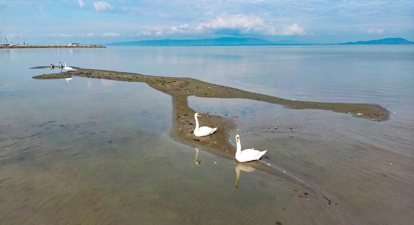 Drámaian alacsony a Balaton vízszintje