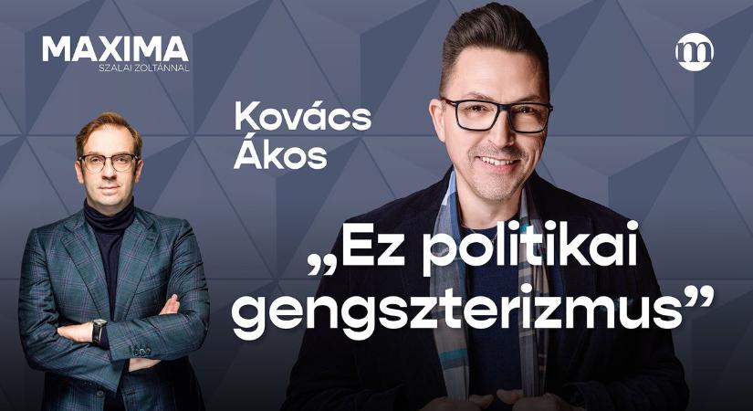 „Ez politikai gengszterizmus” – Kovács Ákos kemény állításokat tett a háborúról, Európáról és a közéletről