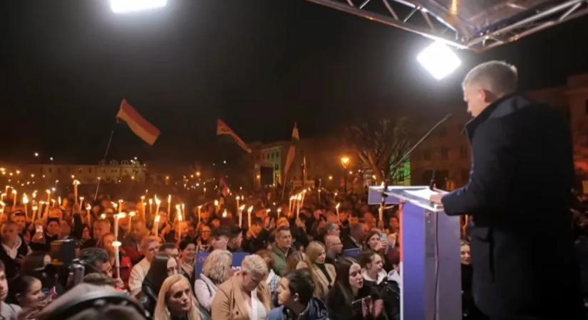 Bilincs, bilincs, rács, rács – üzente Magyar Péter az MNB-ügy felelőseinek Nagykanizsán