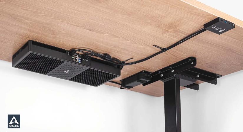 Asztal alá rejthető PC-vel rukkolt elő az Arctic – Az AMD leggyorsabb Strix Point APU-ja hajtja