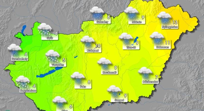 Szerdáig marad a tavaszias idő, aztán jön a hidegfront, még a hó is eshet