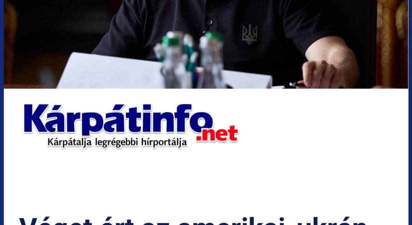 Véget ért az amerikai-ukrán delegációk tanácskozása Floridában