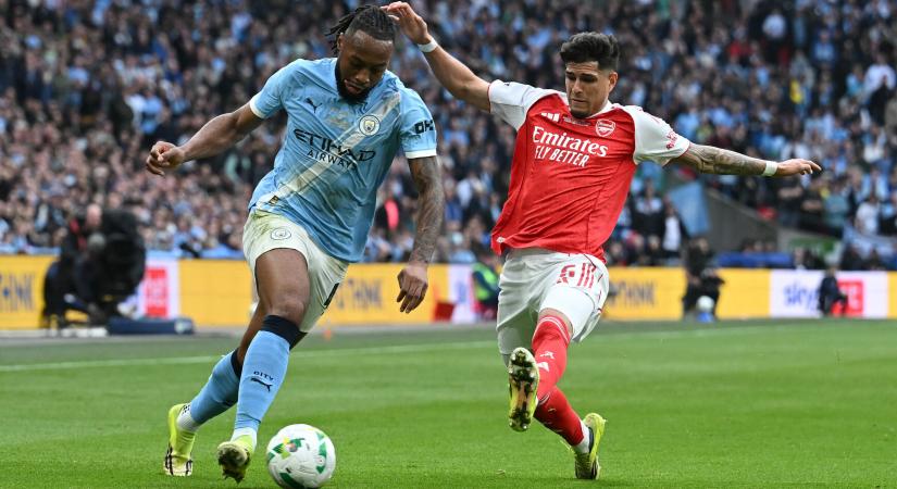 Élő adásban szúrt oda: Semenyo nem kímélte az Arsenal védőjét a döntő után