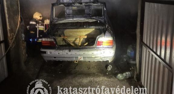 Garázsban támadt tűz Hajdúszoboszlón