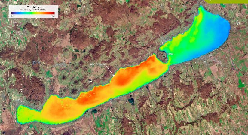 Ilyen most a Balaton vizének tisztasága az űrből