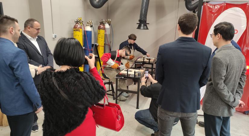 33 millióból újult meg a Corvin hegesztő tanműhelye