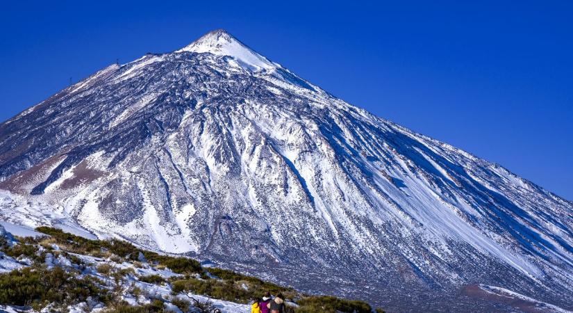 Hó a Teidén: így borult fehérbe Tenerife legmagasabb pontja
