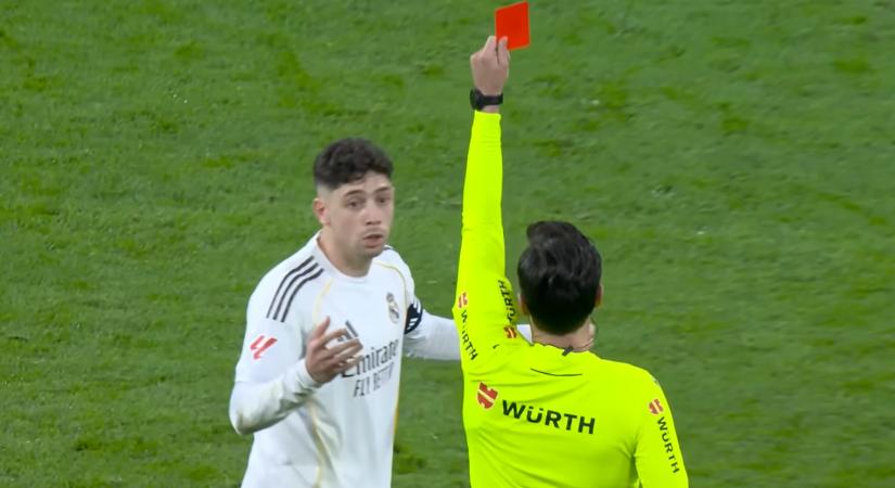 Fede Valverde piros lapja miatt áll a bál Madridban