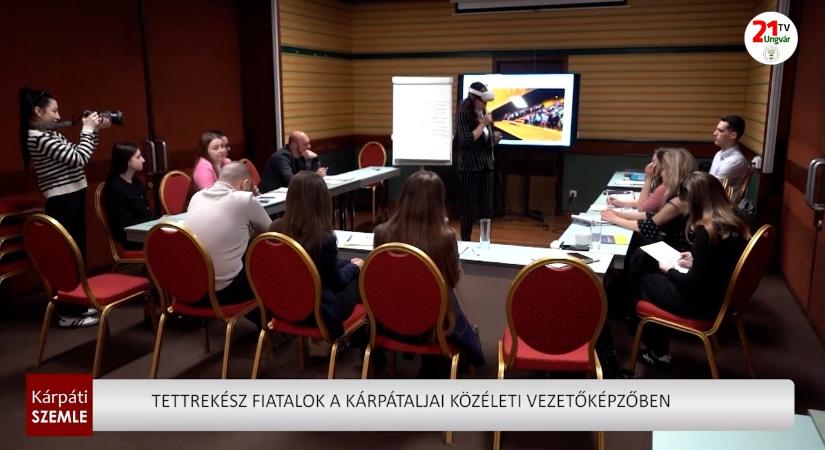 Tettrekész fiatalok a Kárpátaljai Közéleti Vezetőképzőben (videó)