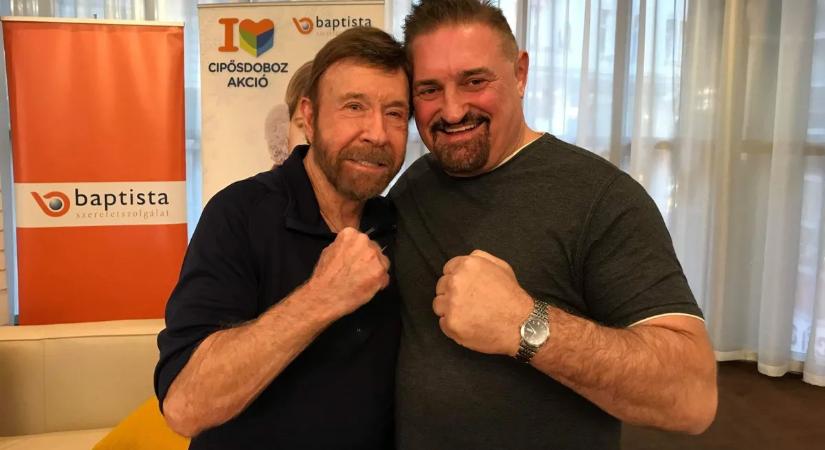 Növényi Norbert elárulta, nem menekülhetett Chuck Norris kezei közül