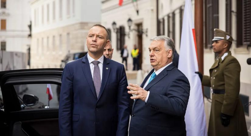 Lengyelország elnökét fogadta Orbán Viktor