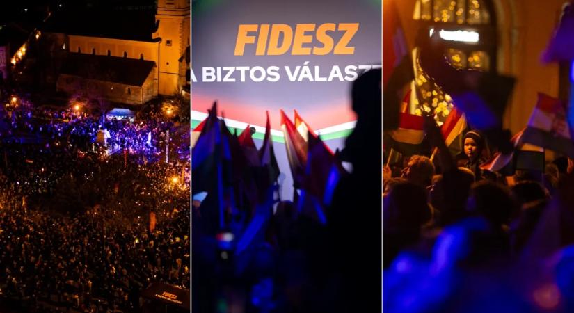 Fáklyák, zászlók a magasban: narancsba borult Kecskemét, fotókon az országjárás legfrissebb állomása