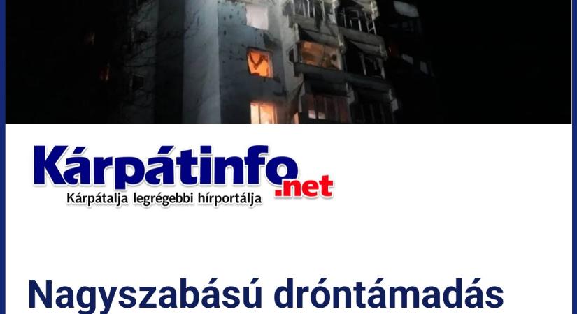 Nagyszabású dróntámadás indult Ukrajna ellen, az egész országban légiriadó volt, többen meghaltak