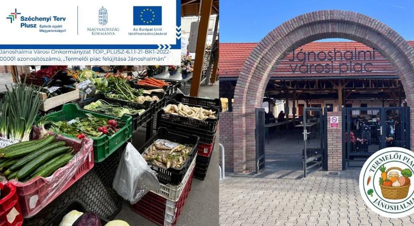 Megújult termelői piac Jánoshalmán