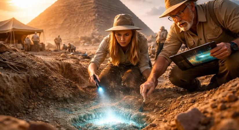 Régészek anomáliát fedeztek fel a gízai nagy piramis közelében.