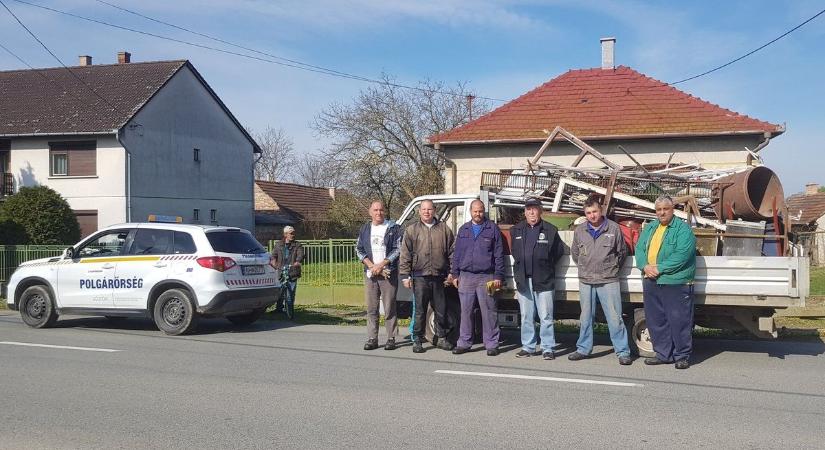 A söjtöri polgárőrök vasgyűjtő akciója szombaton