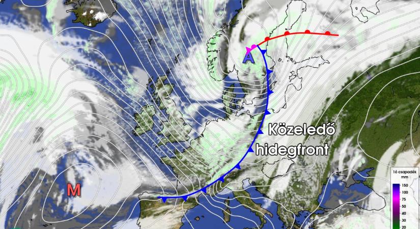 Jelentős lehűlés és csapadék érkezik: helyenként havazás is lehet