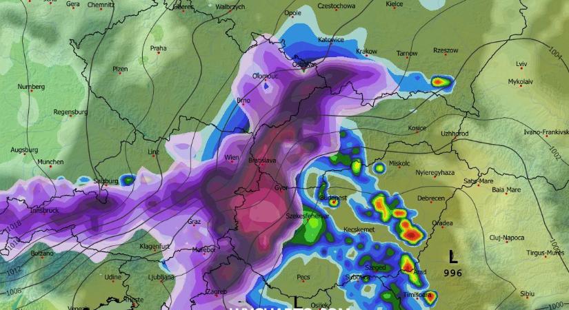Mutatjuk, hol fehéredhet ki a táj az érkező havazás miatt